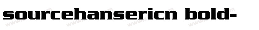 sourcehansericn bold字体转换
